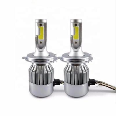 China Top Selling C6 Aluminum Led Kit 2 H7 Led Focos H4 9005 9006 Moto Led 7600lm for sale