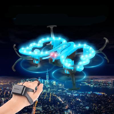 China Hot Selling Fashion Headless Light Up Toys Butterfly Flight Aircraft Toy Remote Control Watch Interactive UFO UAV for sale