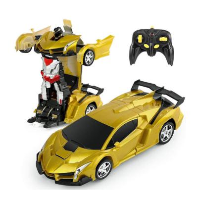 China RC Hobby Remote Control Robot Toys 2021 Intelligent RC Toy Transform Robot Toy Car For Kids To Robot Deformation for sale