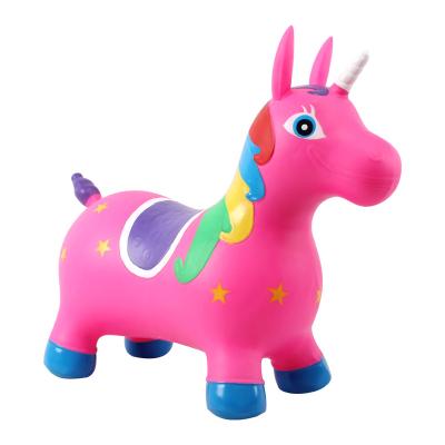 China 2022 Popular Inflatable Toy Other Baby Toys PVC Children Riding Horse Hoppers Inflatable Jumping Animal Toy for sale