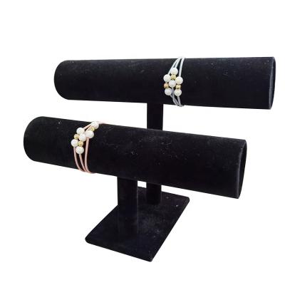 China Cheap Wholesale Cardboard Table Stand Jewelry Bracelets Watch Stand Glass Top Charm Design Tree Shape Paper Bangle Holder for sale