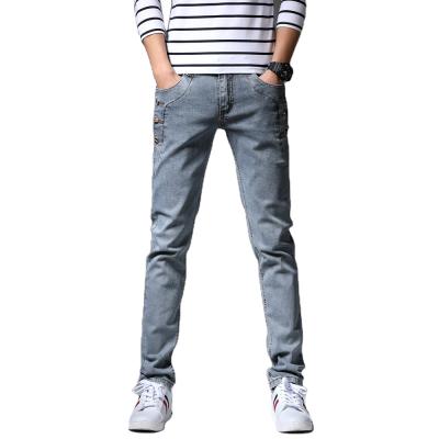 China Breathable Spring Autumn New Style Men's Jeans Stretch Pants Slim Men's Young Jeans for sale