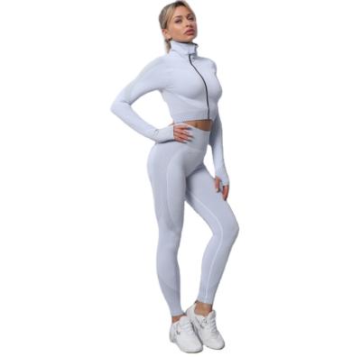 China 2021 breathable plus size activewear gym wearFitness and yoga wear women sports suit fitness yoga seamless set for sale