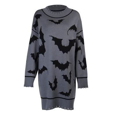 China Halloween Breathable Loose Sweater And Bat Long Sweater Personalized Blouse Women's Clothing for sale