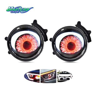 China Multicolor Demon Eyes 3 Inch LED Projector Auto Accessories For Cars for sale