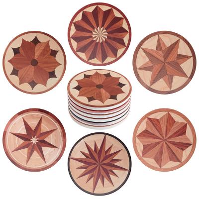 China 2022 Sustainable Popular Wooden Designs Water Absorbing Cup Coaster Tiles for sale