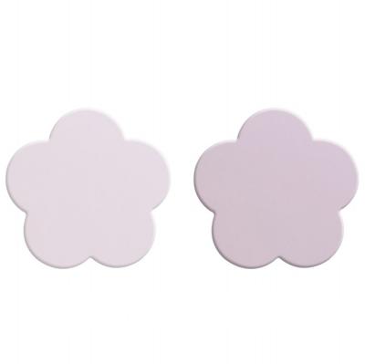 China Minimalist Flower Shape Ceramic Fridge Magnet Sublimation Grazed Tiles for sale