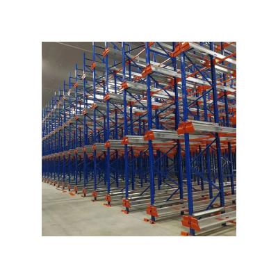 China High Strength Automatic Racking High Density Storage Warehouse Automated Type Retrieval Electric Mobile Shelves for sale