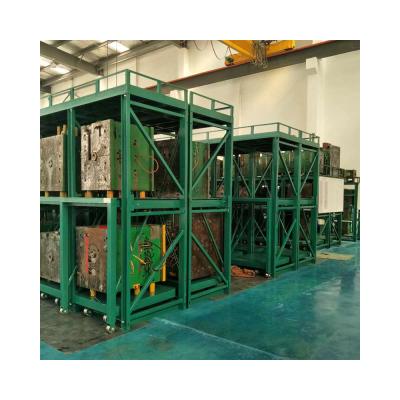 China High quality high strength wide open turn exit burying heavy duty mold rack injection molding steel drawer type steel racking for sale