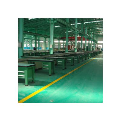 China Heavy Duty Steel Industrial Workshop Drawer Drawer Workshop Table Work Table Bench Industrial Table for sale