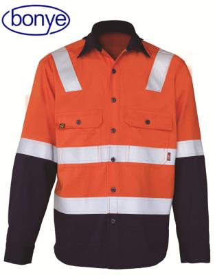 China Indura 88% cotton + 12% nylon + 3M8935 high-visibility custom indura reflex flame retardant FR + 3M8935 coat workwear flame retardant clothing for sale