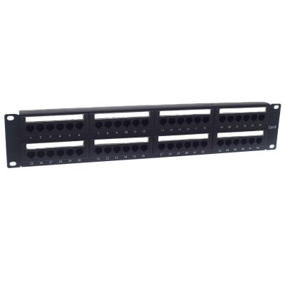 China Patch Panel Box Cat6 8 Ports Steel Double Gig 5 Ports 24 Ports Shielded 19 Utp 1U Rack Mount Patch Panel for sale