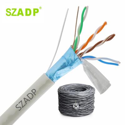 China SZADP Spot UTP Cat5e Cable 4 Pair 0.5mm CCA Network Cable Gray Color Cat5e UTP for sale