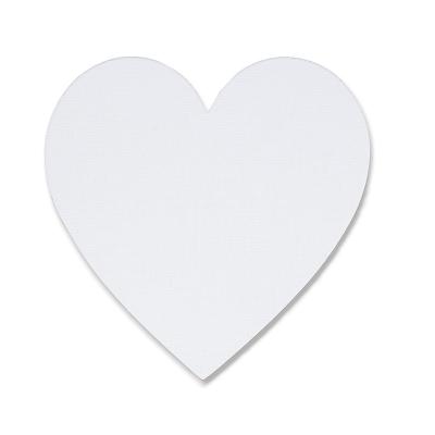 China Wholesale High Quality 100% Magnetic Heart Shaped Paint 280g Cotton Board Canvas Panels For Painting for sale