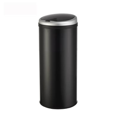 China Sustainable Best quality 42 liter large office metal stainless steel one touch dust bin for sale