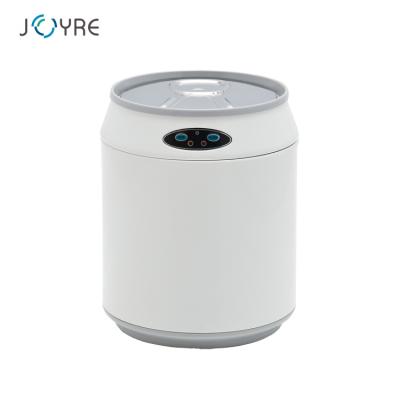 China Sustainable 6L Mini Round Cola Can Shape Stainless Steel Intelligent Touchless Automatic Electric Sensor Trash Can for sale