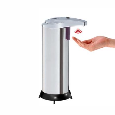 China Foam Liquid Soap Dispenser 250ml Hand Sanitizer Holder Sensor Stainless Steel Touchless Automatic Soap Dispenser for sale