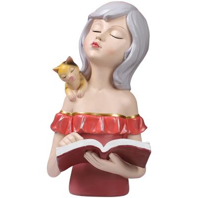 China Europe Resin Nordic Fairy Statue Decoration Home Girl's Room Decor Girl Resin Crafts Decoration Pretty for sale