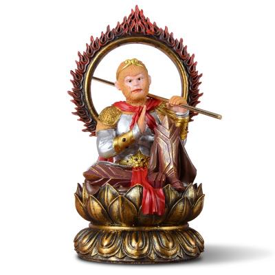 China China Wholesale Other Home Decor Monkey King Home Decoration Chinese Art Sun WuKong Handmade Folk Statue For Home Decor for sale