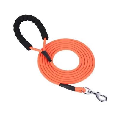 China Durable Waterproof Dog Rope Lead Long Round Pvc Dog Out Leash Durable Pvc Coated for sale