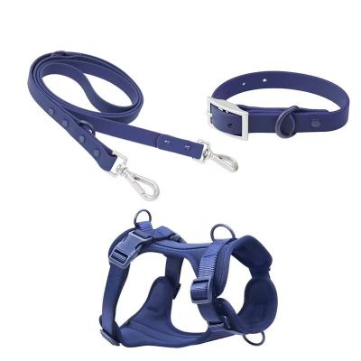 China 2023 Padded Dirt Resistance Pet Led Waterproof PVC Pet Harness Easy To Clean Many Color Options for sale