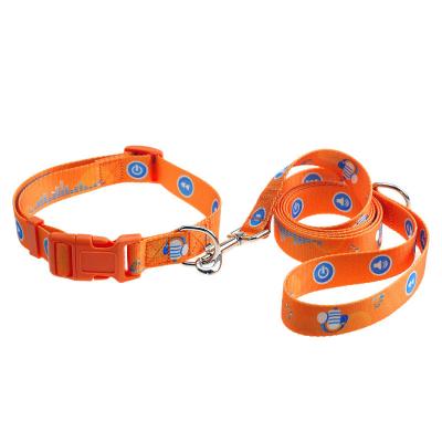 China Quick Release Fashionable Patterns Webbing Dog Collar Nylon Strap for Pet Leash Made in China for sale