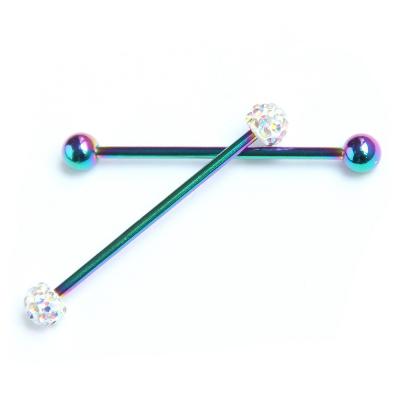 China Korea fashion jewelry set rainbow industrial bar body jewellery for sale