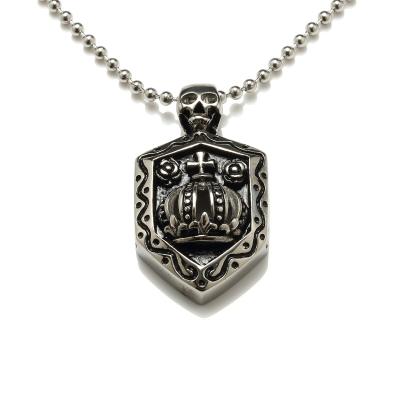 China Wholesale 316l stainless steel knigts templar shield necklaces for men for sale