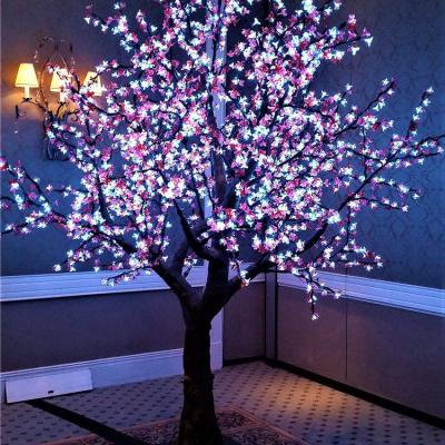 China 2022 New Design Outdoor Decoration LED Detachable Artificial Cherry Tree Lights for sale