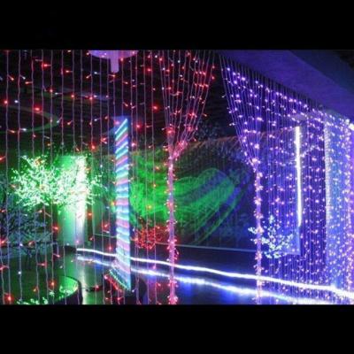 China Outdoor Christmas Bright Or Normal Flashing Ramadan Isicle Waterfall Curtain Light for sale