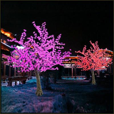 China Detachable Outdoor Garden Lights Decorations Lighting Christmas Artificial Cherry Blossoms Led Tree for sale