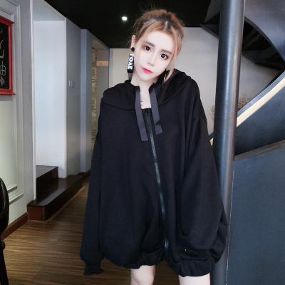 China Boutique women's/girls' high quality clothing above the pure color women's clothing customized QUICK DRY coat sweatshirt hoodie wholesale zipper for sale