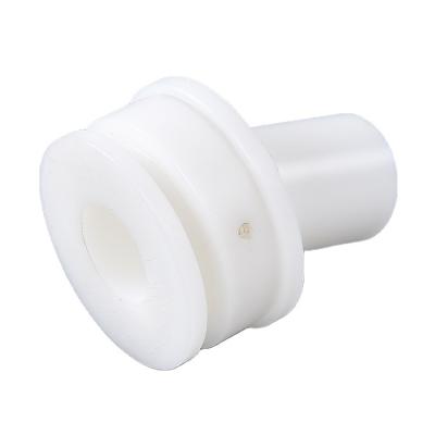 China Dongguan Aluminum Factory High Quality CNC Lathe Milling Fitting Plastic Parts Tube CNC Angle Connectors Machining Plastic Products for sale