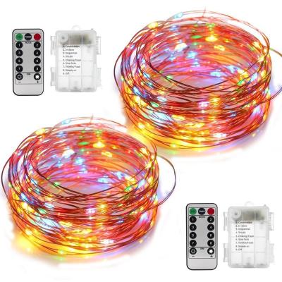 China Waterproof Battery Operated Lights Valentines Day Led String Lights Christmas Copper Wire Fairy Lights Waterproof Battery for sale