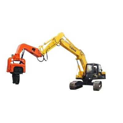 China Machinery Repairs Workshop Drop Hammer Screw Mini Sheet Hydraulic Pile Driver Hydraulic Ground Machine For Road Guardrail Used for sale