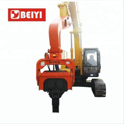 China Construction worksÂ   Vibro Ram Hammer Sheet Excavator Mounted Hydraulic Drilling Ram for sale