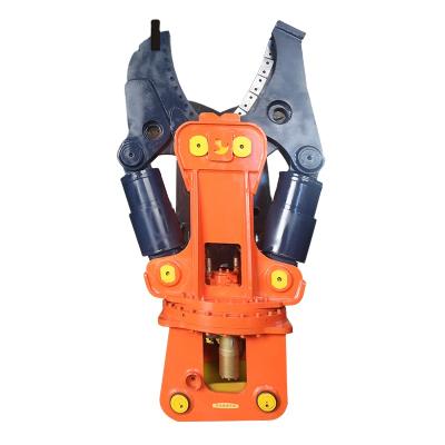 China Truss Excavator Parts Attachment Demolition Shear Double Cylinder Hydraulic Rotating Metal Scrap Excavator Steel Shear for sale