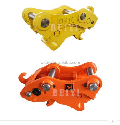 China Construction worksÂ   Durable Excavator Spare Parts Hydraulic Quick Coupler / Quick Hitch For Interchanging Excavator Bucket Construction Machinery Parts for sale