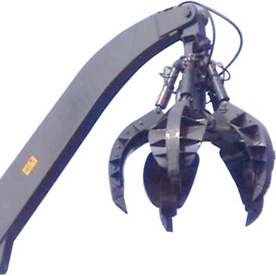 China 5-47T Excavator Grab Digging And Loading Stone Grapple Hydraulic Grab Bucket Scrap Claw Orange Peel Grapple Four Claw Iron Scrap Steel Grab for sale