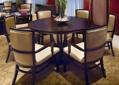 China 120 * 120 Modern Round Tables , Wooden Mahogany Dining Room Table And Chairs for sale