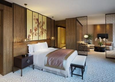 China Chinesische Art-Hotel-Schlafzimmer-Luxusmöbel-klassischer Schlafzimmer-Satz für Erholungsort zu verkaufen