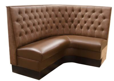 China Moderner dauerhafter Brown-Restaurant-Stand-Möbel-Quadrat-Sofa-Stiefel zu verkaufen