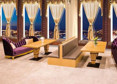 China Luxurious Upscale Upholstered Restaurant Furniture Booths / Waiting Benches for sale