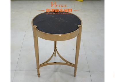 China Round Black Tempered Glass Top Living Room Coffee Table Size 500 x 450mm for sale