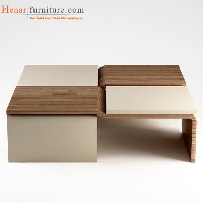 China Modern Furniture Decor Wooden coffee table for Hotel Lobby or Living Room for sale