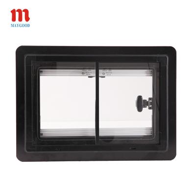 China Easy and fast for installation MAYGOOD MG15RW-SL 700*400mm RV caravan sliding window with equipped with insect net and shade window for sale