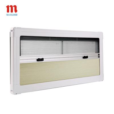 China Easy and quick for installation MAYGOOD MG15RW-SL 1000X600mm caravan/RV/motorhome sliding side window with insect net and sun shade window for sale