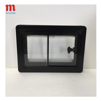 China Cheap Aluminum Sound Insulation MAYGOOD 15RW Small RV Caravan Sliding Side Windows for sale