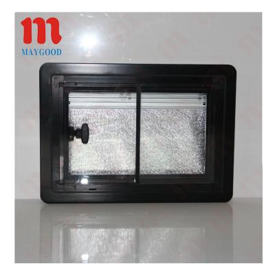 China Sound Insulation Maygood 15RW Frame RV Sliding Window Seals and Aluminum Rubber RV Sliding Glass Windows for sale