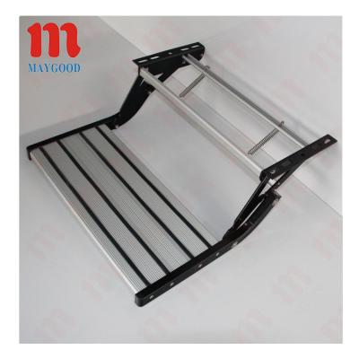 China The surface of the pedal is anodized MAYGOOD Motorhome aluminum alloy folding steps can bear 220 kg for sale